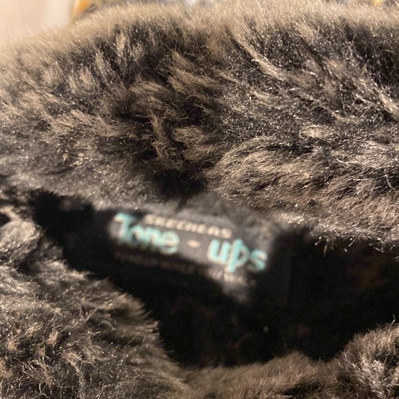 Womens Skechers solid black shape up soft leather shoes/ slippers size 9 - Picture 4 of 5